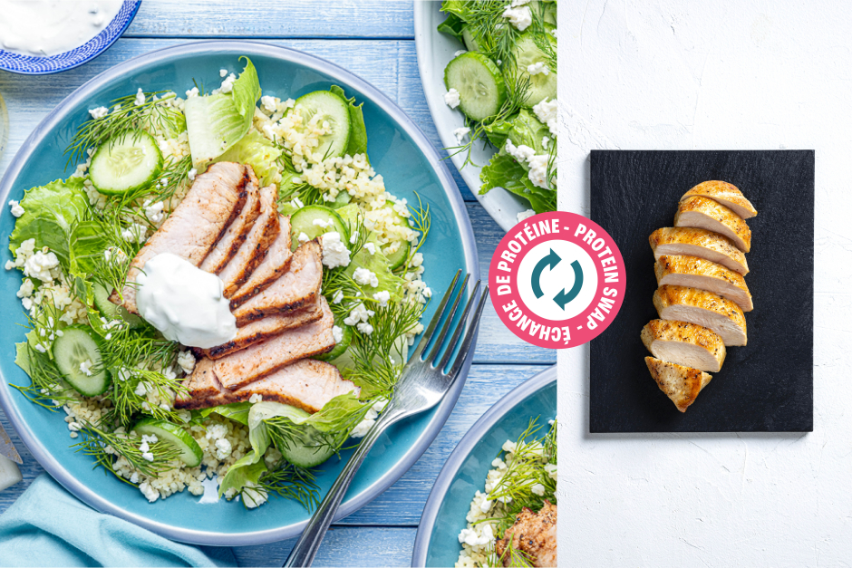 Protein Swap | Chicken Souvlaki Bowls