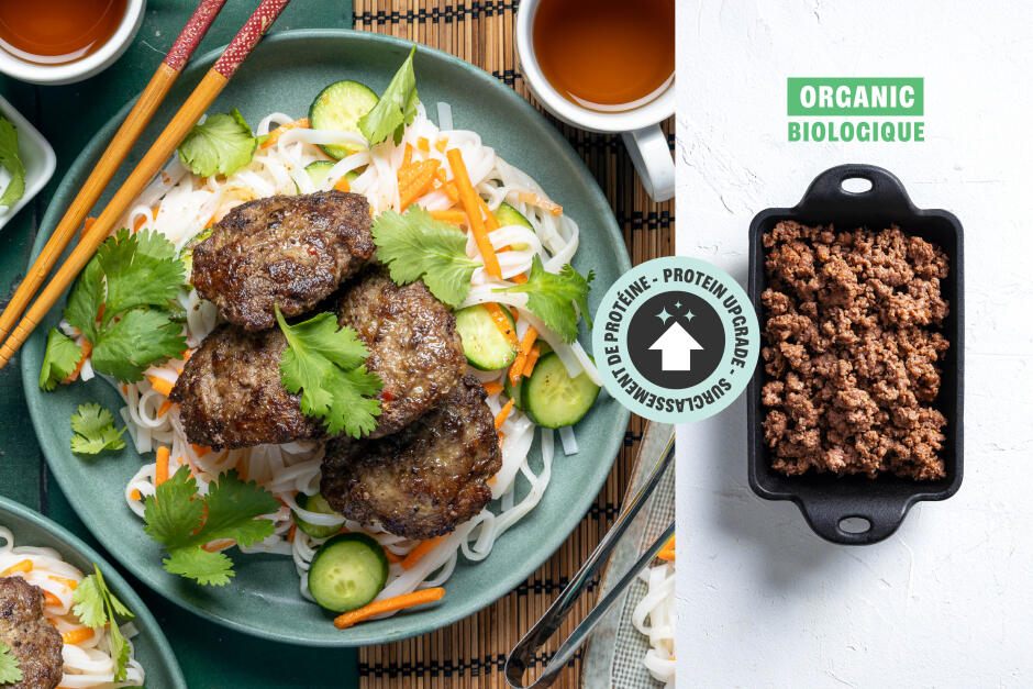 Protein Upgrade | ORGANIC Beef Bun Cha Bowls