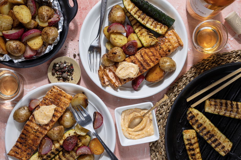 BBQ Bourbon-Spiced Salmon