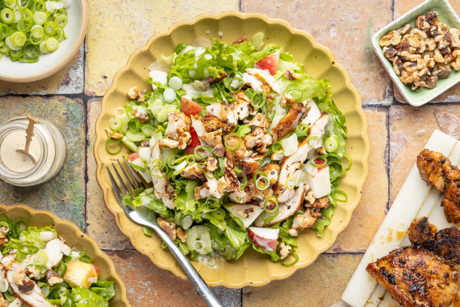 Caesar-Dressed Chicken Waldorf Salad