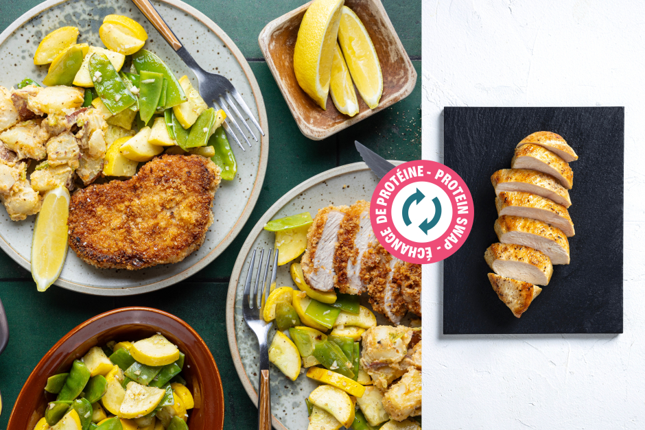Échange de protéine | Schnitzels de poulet