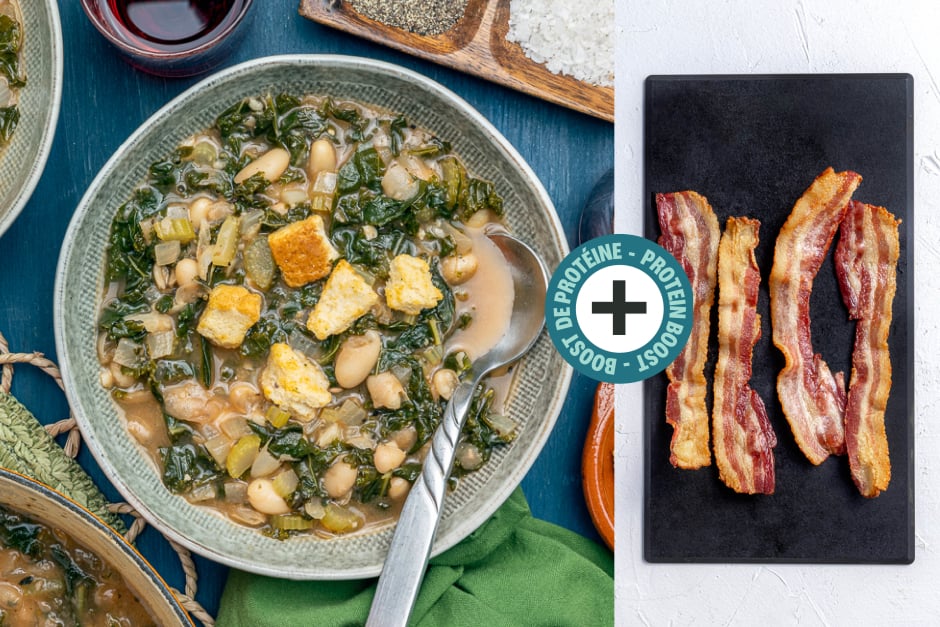 Protein Boost | Quick One-Pot Tuscan Ribollita with Bacon