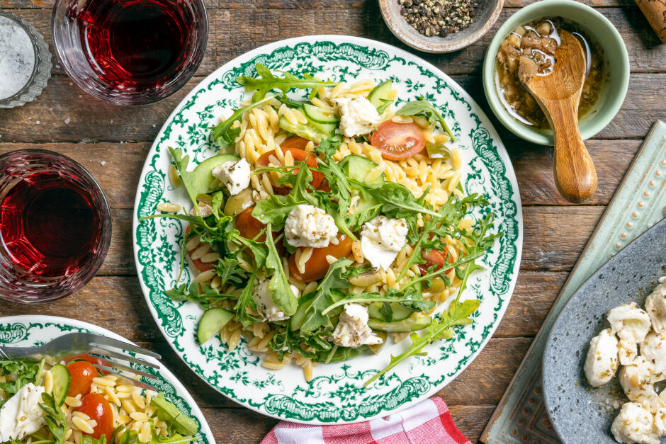 Vegetarian Orzo Grinder Salad