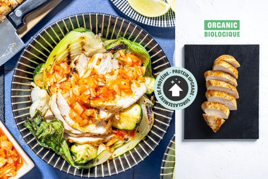 Surclassement de protéine | Poitrines de poulet BIO grillées à la coréenne