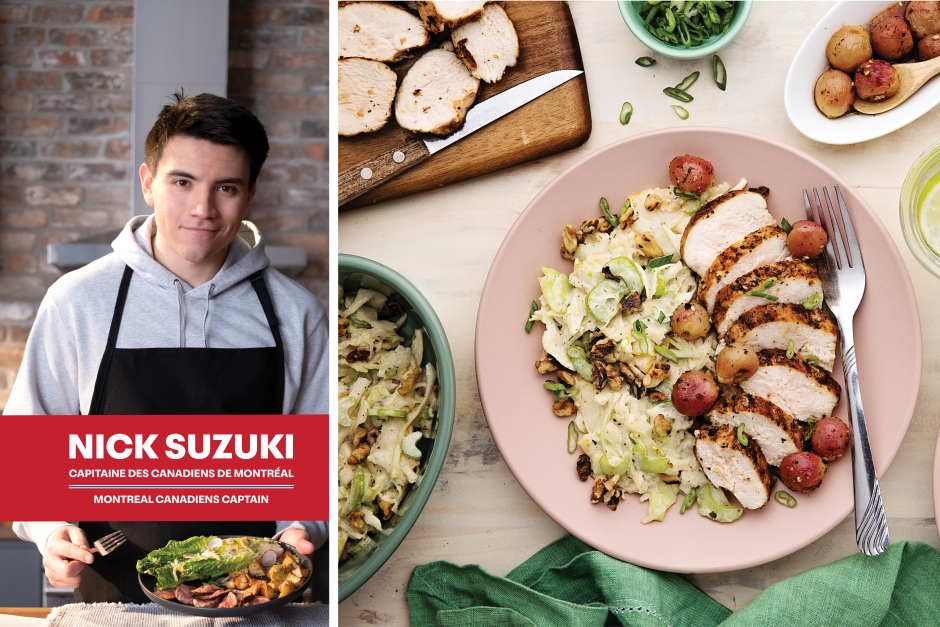 Nick’s Pick | Carb-Wise: BBQ Chicken & Cabbage Waldorf Salad