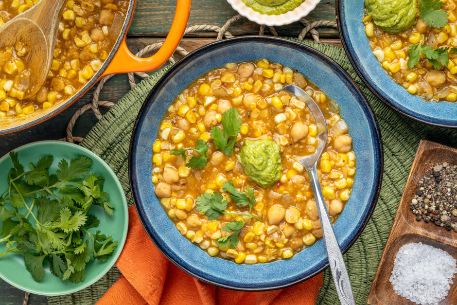 Quick Chickpea Chili Verde