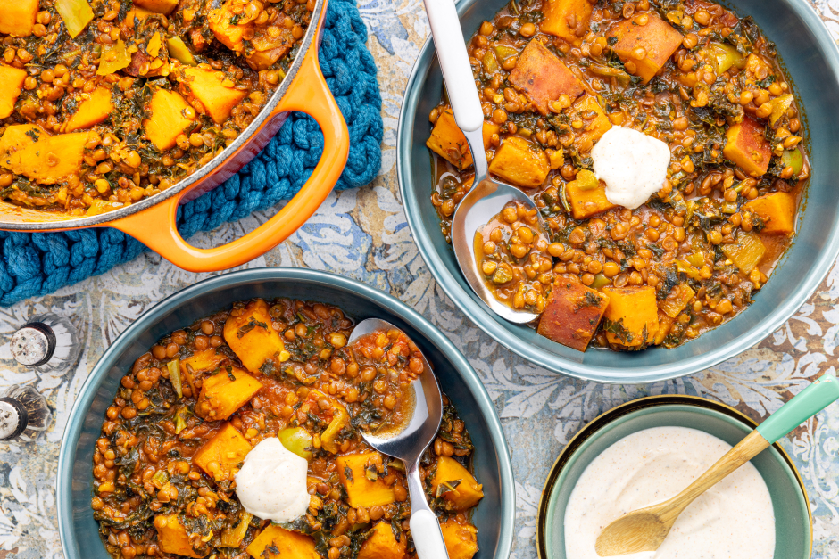 Moroccan-Inspired Lentil Stew