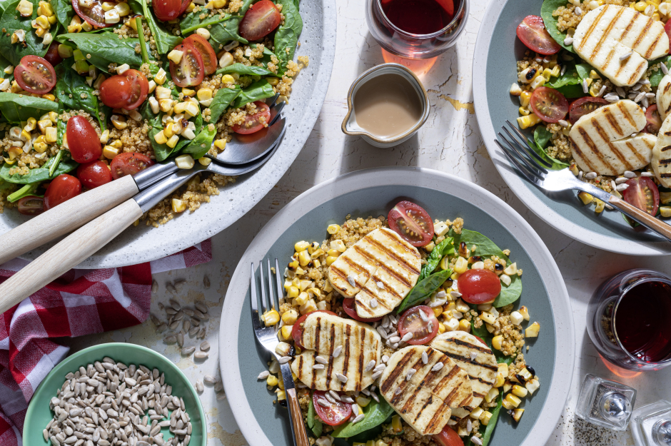 BBQ Halloumi Summer Harvest Bowls