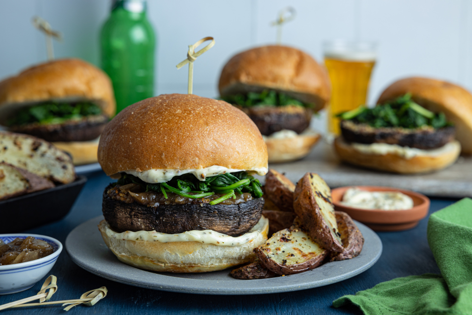 Mascarpone Portobello ‘Burgers’