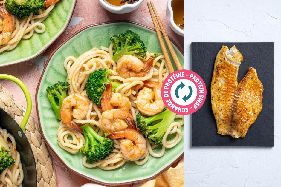Protein Swap | Quick Orange-Sesame Tilapia Noodles