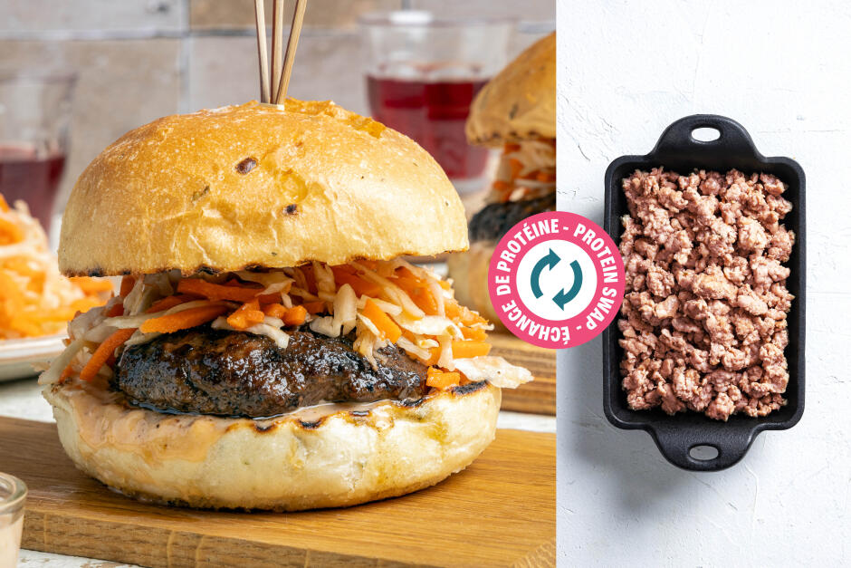 Protein Swap | BBQ Pork Burgers