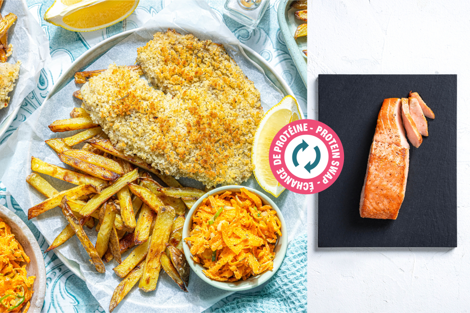 Protein Swap | Golden Sheet Pan Fish & Chips