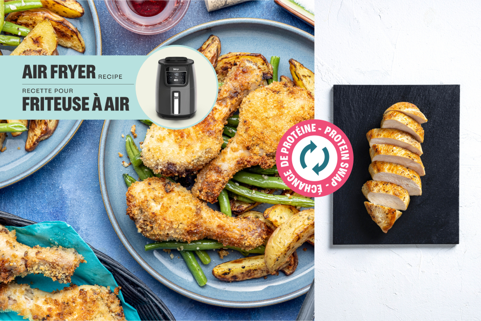 Protein Swap | Grana Padano-Ranch Crusted Chicken Breasts