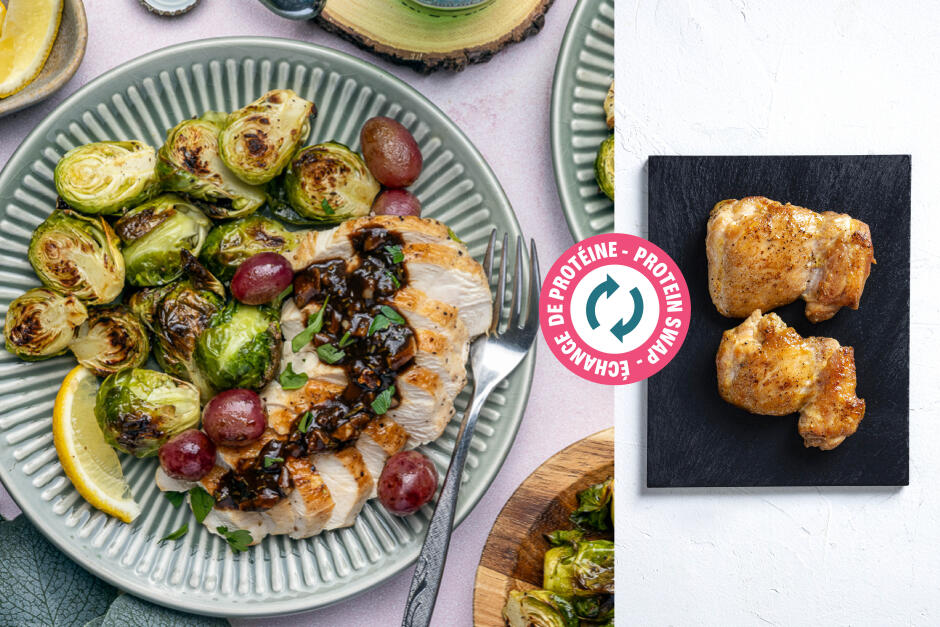 Protein Swap | New Year's Chicken with Rosemary & Grapes