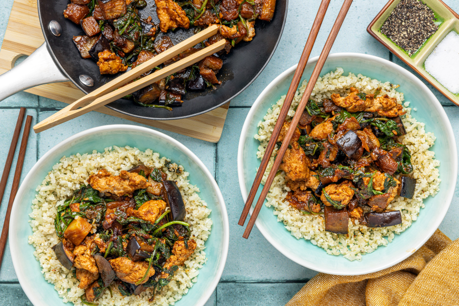 Carb-Wise: Spicy Ground Pork & Eggplant Stir-Fry