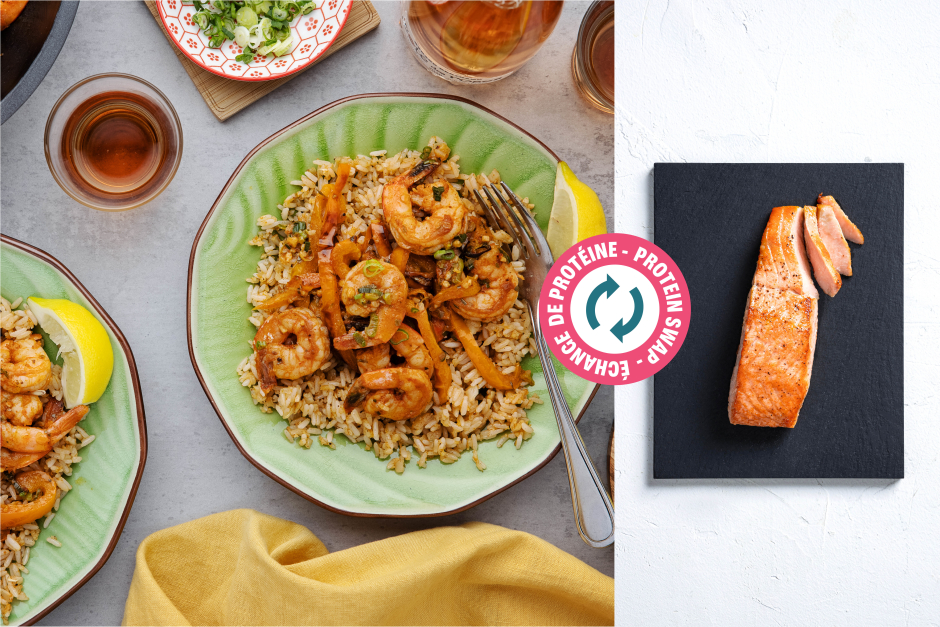 Protein Swap | Cajun-Style Salmon Skillet