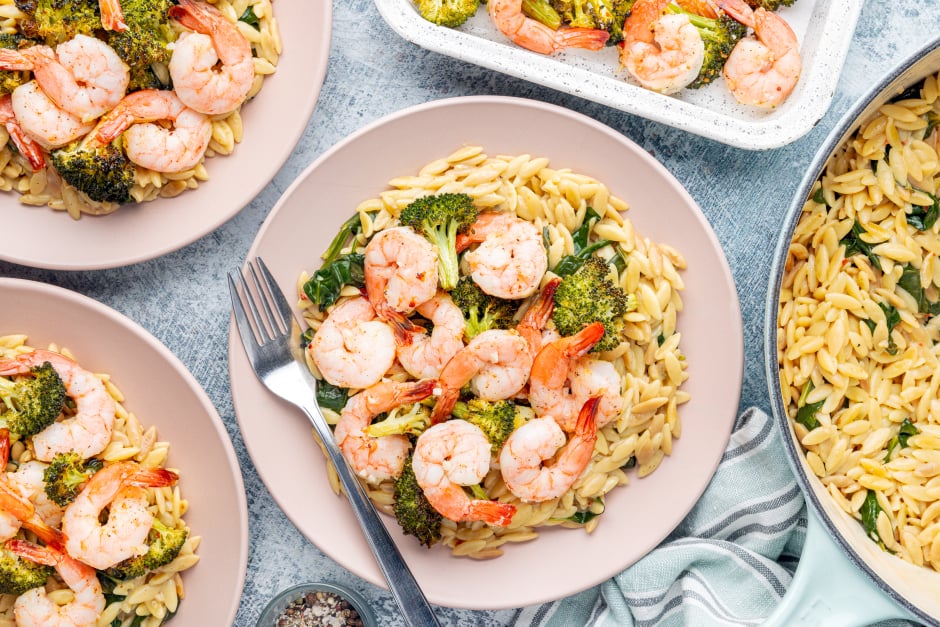 Zesty Garlic Roasted Shrimp & Broccoli