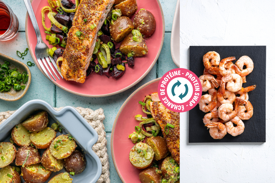Protein Swap | Honey-Mustard Glazed Shrimp