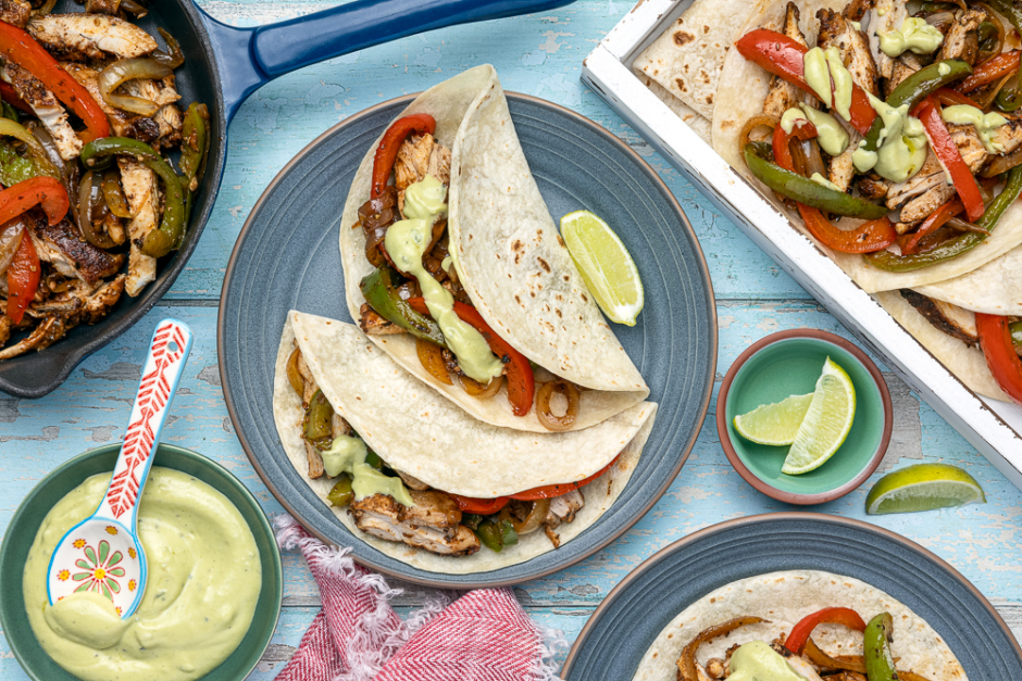 Two-Pepper Chicken Fajitas