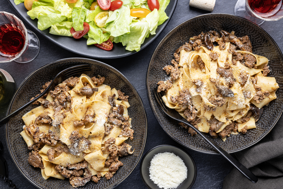 L’Artisan: Fresh Pappardelle with Bison Ragu