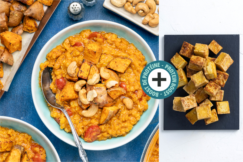 Protein Boost | Sweet Potato & Tofu Fall Dal