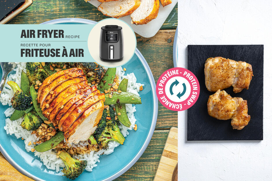 Échange de protéine | Cuisses de poulet lime-arachides
