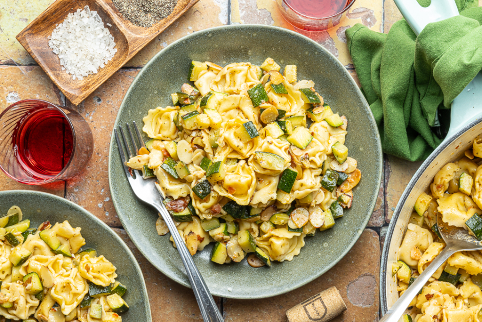 Three-Cheese Tortellini Primavera