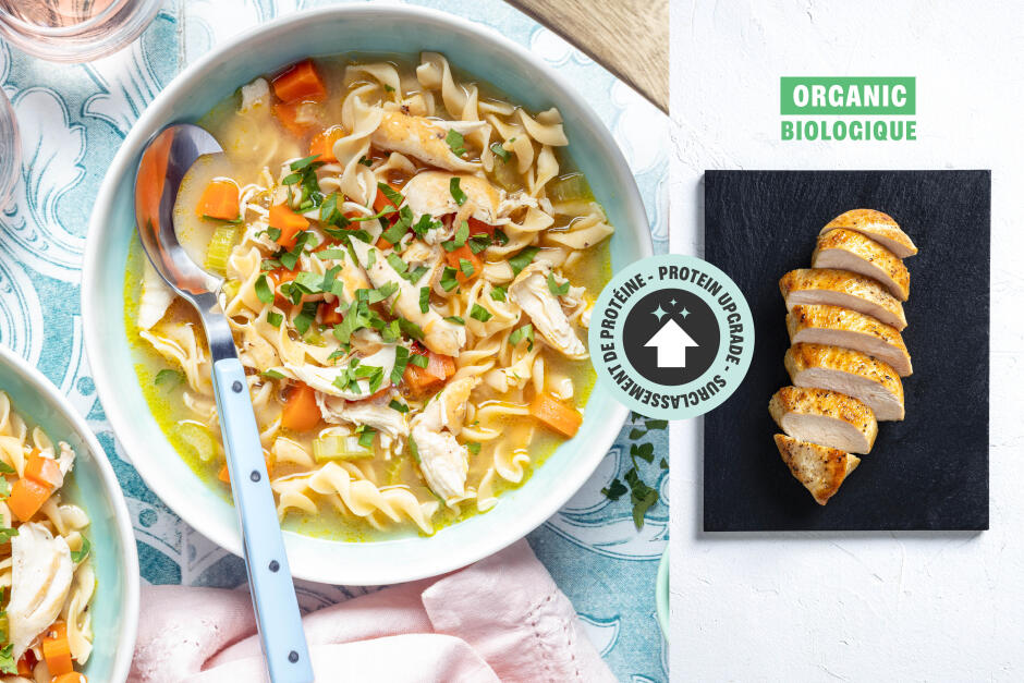 Protein Upgrade | Quick ORGANIC Chicken Noodle Soup