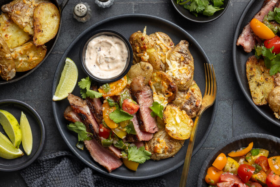 Grass-Fed Porterhouse Steak a la Mexicana
