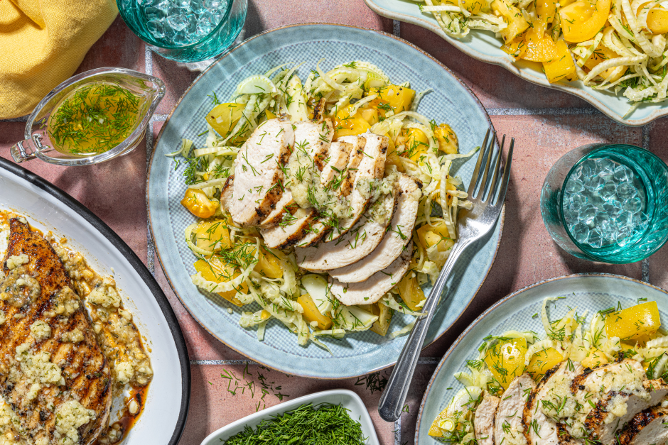 Cheesy Ranch Butter Grilled Chicken Breasts