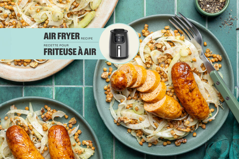 Saucisses de poulet croustillantes