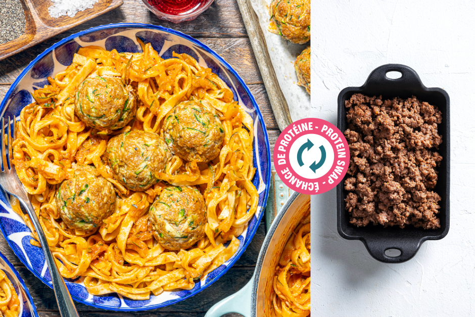 Protein Swap | Baked Beef & Zucchini Meatballs
