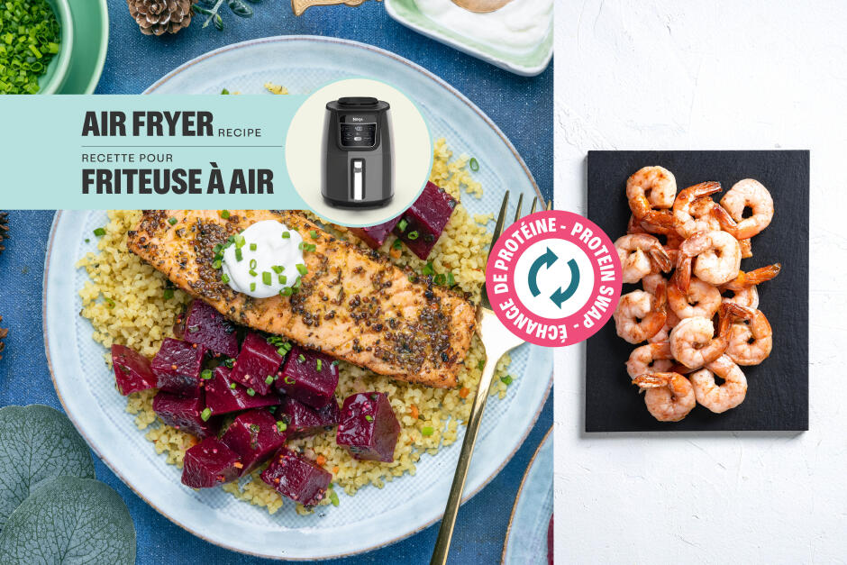 Échange de protéine | Crevettes frites à la moutarde rapido