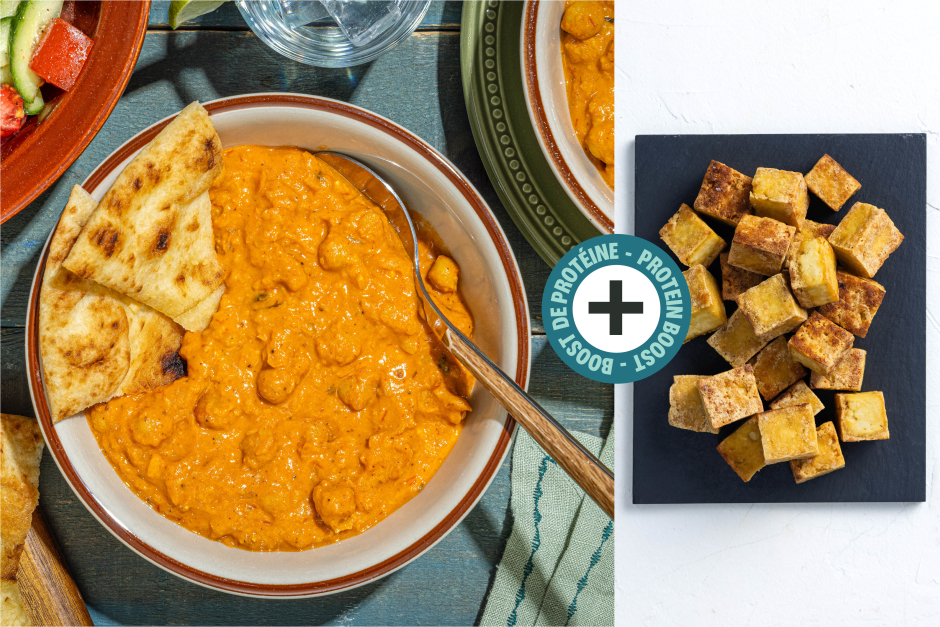 Protein Boost | Buttery Tofu & Chickpea Makhani