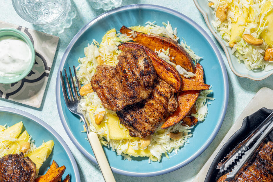 Spicy BBQ Jerk Chicken Thighs