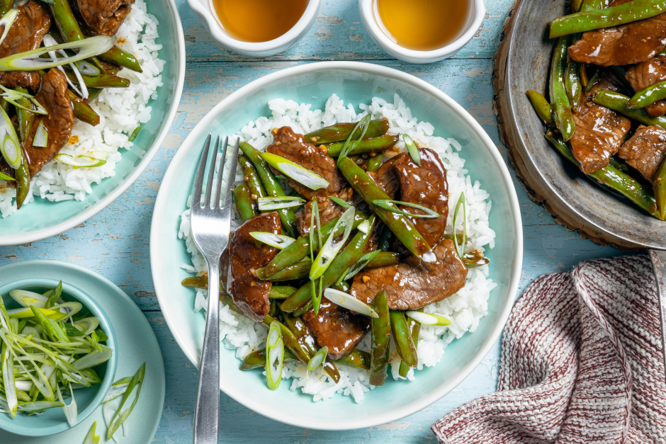 Mongolian Beef Strip Sauté