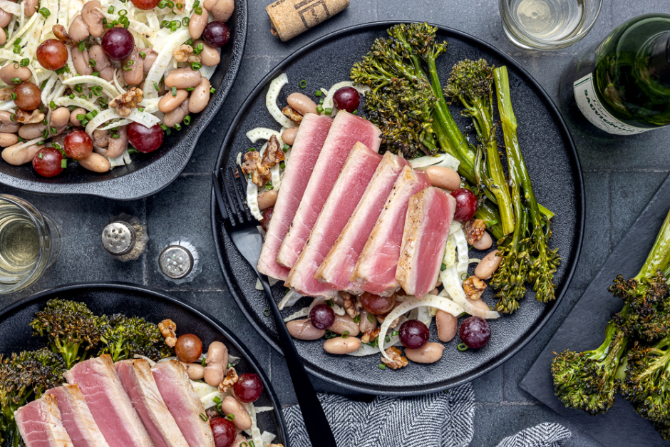 Seared Wild-Caught Tuna Steaks