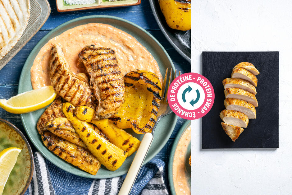Protein Swap | Balkan-Style Chicken Breast & Veggie Grill
