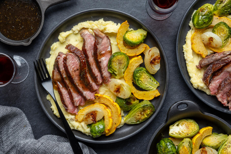 Maple-Sherry Glazed Grass-Fed Rib Steak