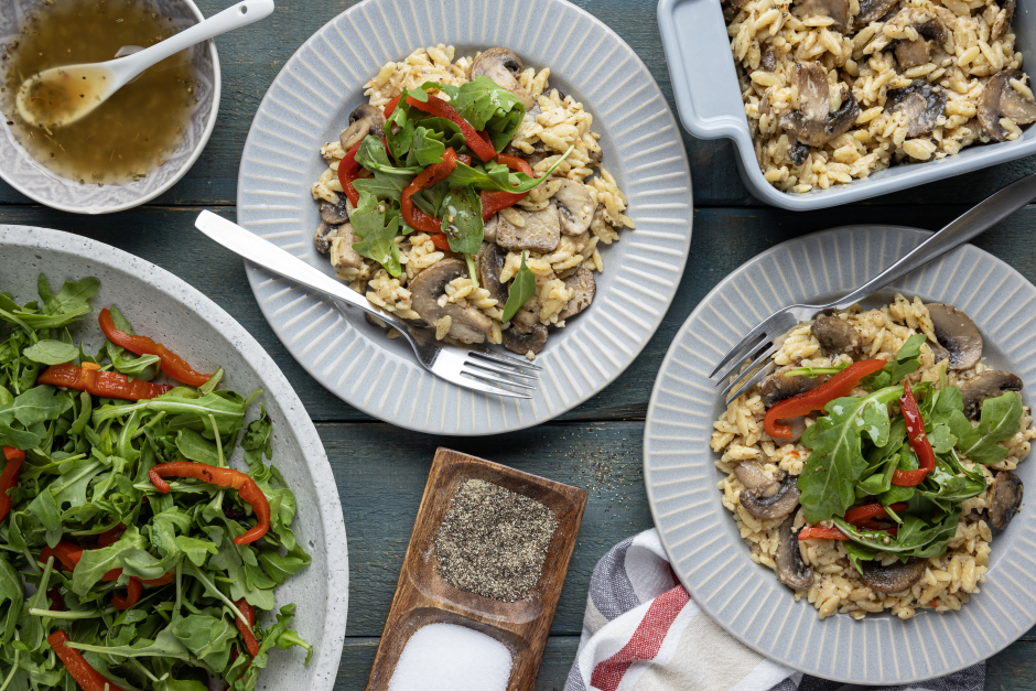 Cheesy Mushroom Orzotto