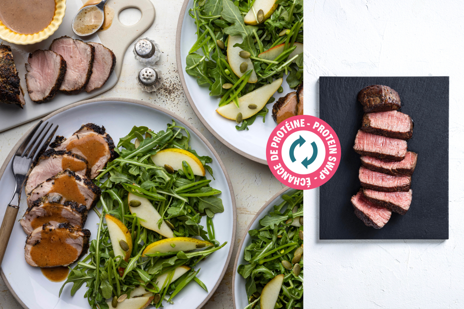 Protein Swap | Paleo: One-Pan Dijon Steaks