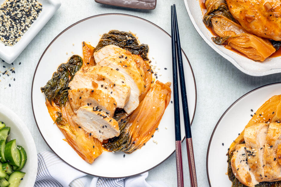 Spicy Gochujang Chicken Skillet