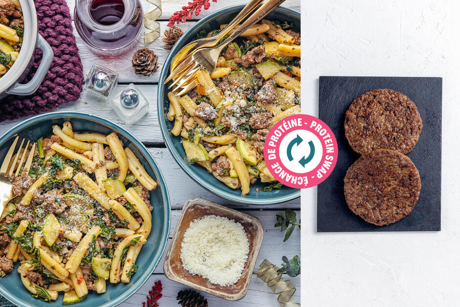 Protein Swap | Impossible™ Beef & Veggie Gemelli
