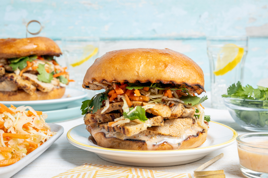 Grilled Pork Bánh Mì Buns