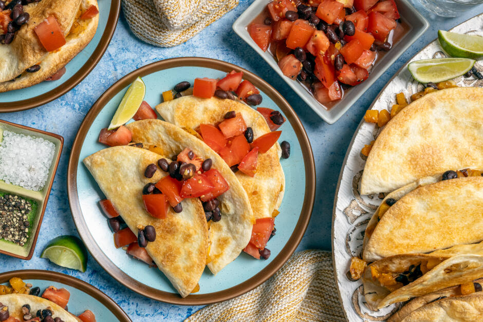 Quesadillas à la courge discrète