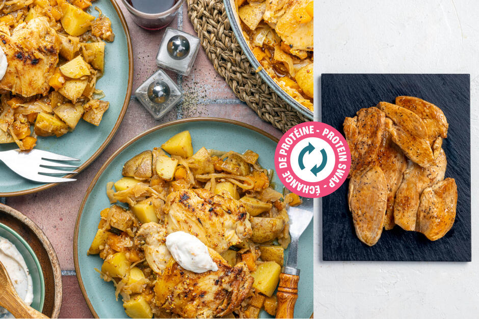 Protein Swap | German-Style Mustard Chicken Skillet