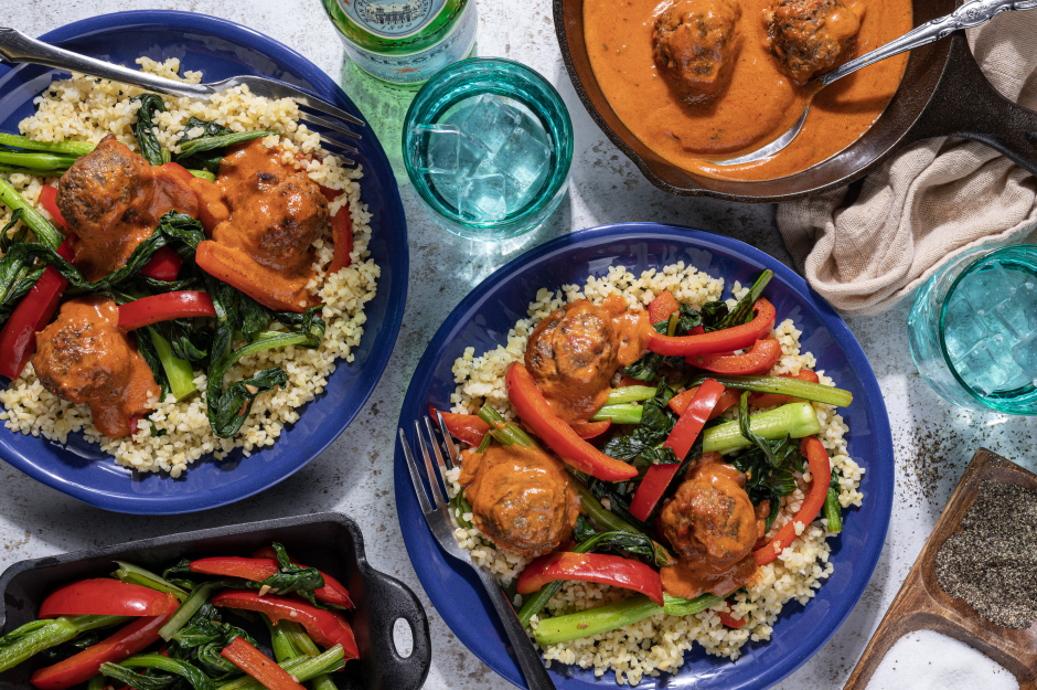 Carb-Wise: Beef Meatballs with Coconut Curry Sauce