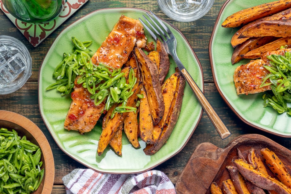 Sweet Chili & Ginger-Glazed Salmon