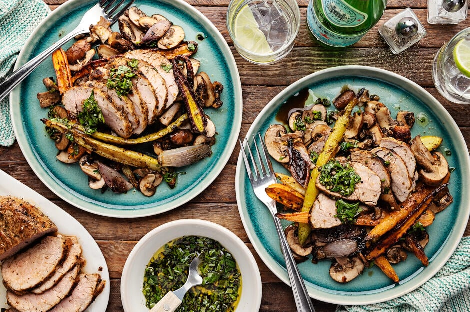 Basil-Balsamic Pork Tenderloin