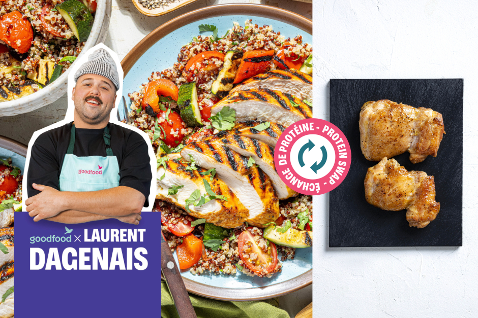 Échange de protéine | Goodfood x Laurent Dagenais: Cuisses de poulet miel-lime sur le BBQ